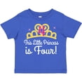 thumbnail image 3 of Inktastic 4th Birthday Princess Girls Crown Girls Toddler T-Shirt, 3 of 5