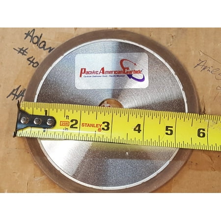 6" Diamond Grinding Wheel for Carbide Chainsaw Chain Sharpening Oregon Stihl Husqvarna 1/8" x 7/8" Arbor