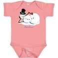 thumbnail image 3 of Inktastic Let it Snow Sassy Snowman in Top Hat Boys or Girls Baby Bodysuit, 3 of 5