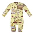 thumbnail image 6 of Pompompurin Baby Footless Rompers, Long Sleeve Baby Onesie Jumpsuit for Boys Girls, 6 of 8