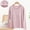 A1 Pink, variant on Vinsonshop Womens Built-in Bra Long Sleeve T-shirt Slim Fit Crewneck Casual Stretch Layering Tops Pink XL