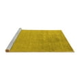 thumbnail image 2 of Ahgly Company Machine Washable Indoor Round Oriental Yellow Industrial Area Rugs, 6' Round, 2 of 4