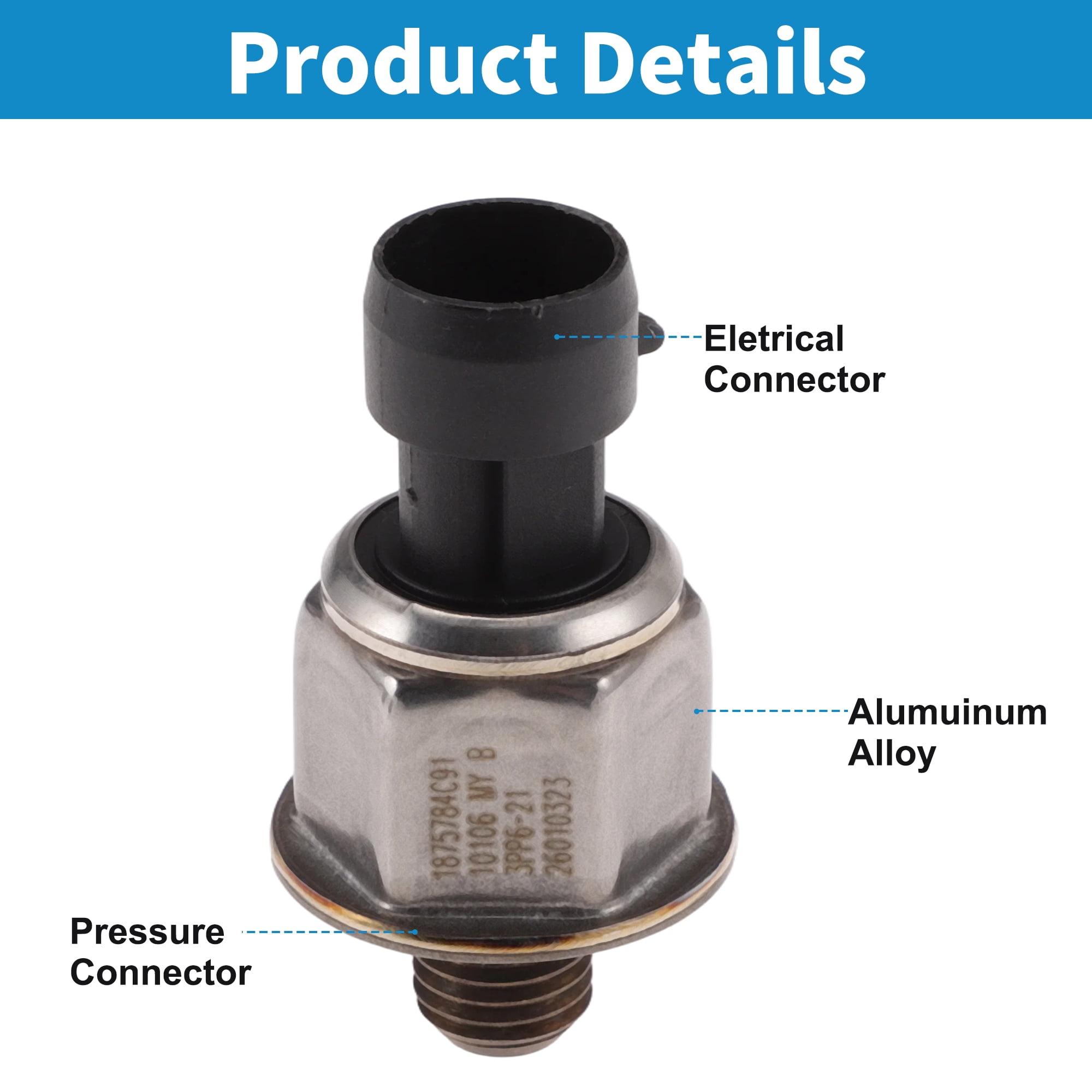 Unique Bargains 1 pcs No.1875784C91 Engine Oil Pressure Sensor for International Durastar 2009-2017