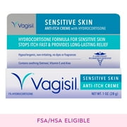 Vagisil Anti-Itch Vaginal Cream, Maximum Strength, Sensitive Skin, 1 oz.