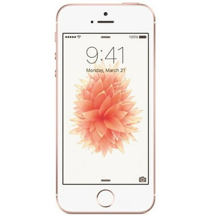 Apple iPhone SE - Smartphone - 4G LTE - 64 GB - CDMA / GSM - 4" - 1136 x 640 pixels (326 ppi) - Retina - 12 MP (1.2 MP front camera) - rose gold(New-Open-Box)