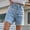 Light Blue, variant on Jean Shorts for Women High Waisted Stretchy Casual Denim Shorts Ripped Frayed Hem Summer Trendy Jorts Light Blue L