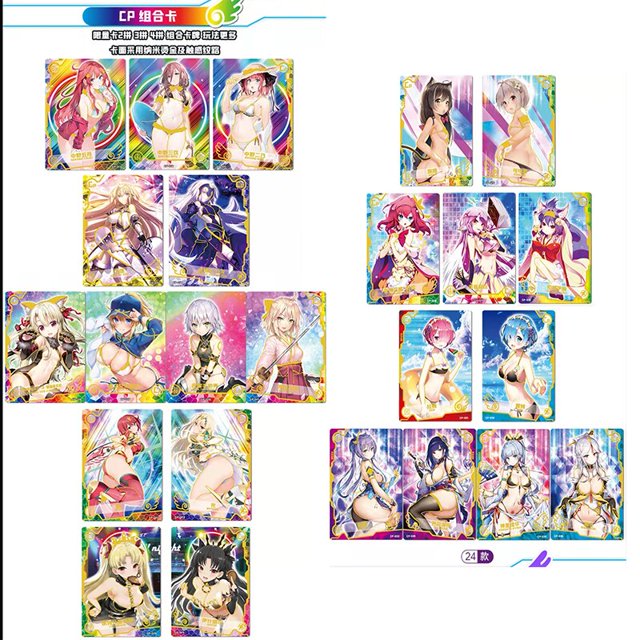 Goddess Story girl party Keqing albedo Hatsune Miku Anime figura circundante Tarjeta de colección de juegos, juguetes para niños, regalo de cumpleaños Fivean unisex