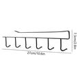 thumbnail image 3 of Avdolw Kitchen Cabinet Hook Wardrobe Rack, Non-Drilling Iron Storage Shelf, Multi-Functional Organizer for Utensils & Clothes, Space-Saving, White, 3 of 6