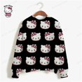 thumbnail image 3 of Nueva sudadera de cuello redondo para mujer, sudadera informal holgada con capucha, ropa de calle estética Harajuku, jersey de Hello Kitty 3D, tops pop coreano, 3 of 5