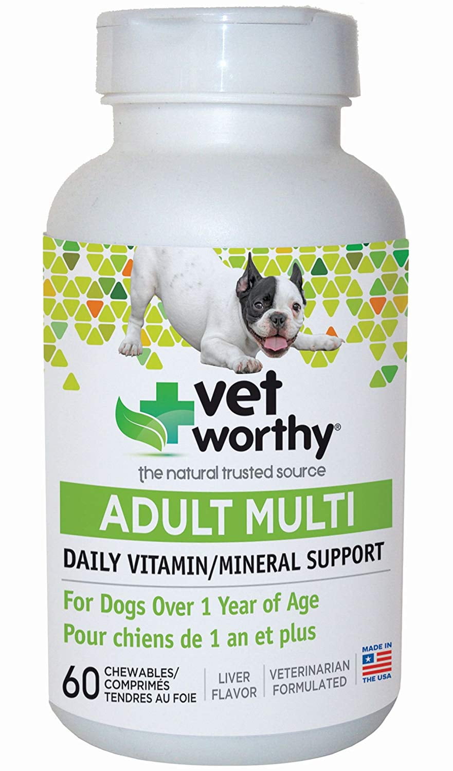 Vet Worthy Puppy Multi Vitamin Liver Flavored Chewables For Dogs 60