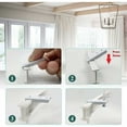 thumbnail image 3 of Riel para cortina de montaje en pared para montaje en techo, sistema de cortina de deslizamiento suave y silencioso, cortable y combinable para varias longitudes, clips de cortina de acero inoxidable, 3 of 5