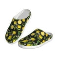 thumbnail image 2 of Kdxio Lemon Fruits Flowers Leaves Women's Men's Slippers Plush Slip-On House Slipper for Winter Indoor Soft Cushion Non-slip Fluffy Slides Slippers-11, 2 of 7