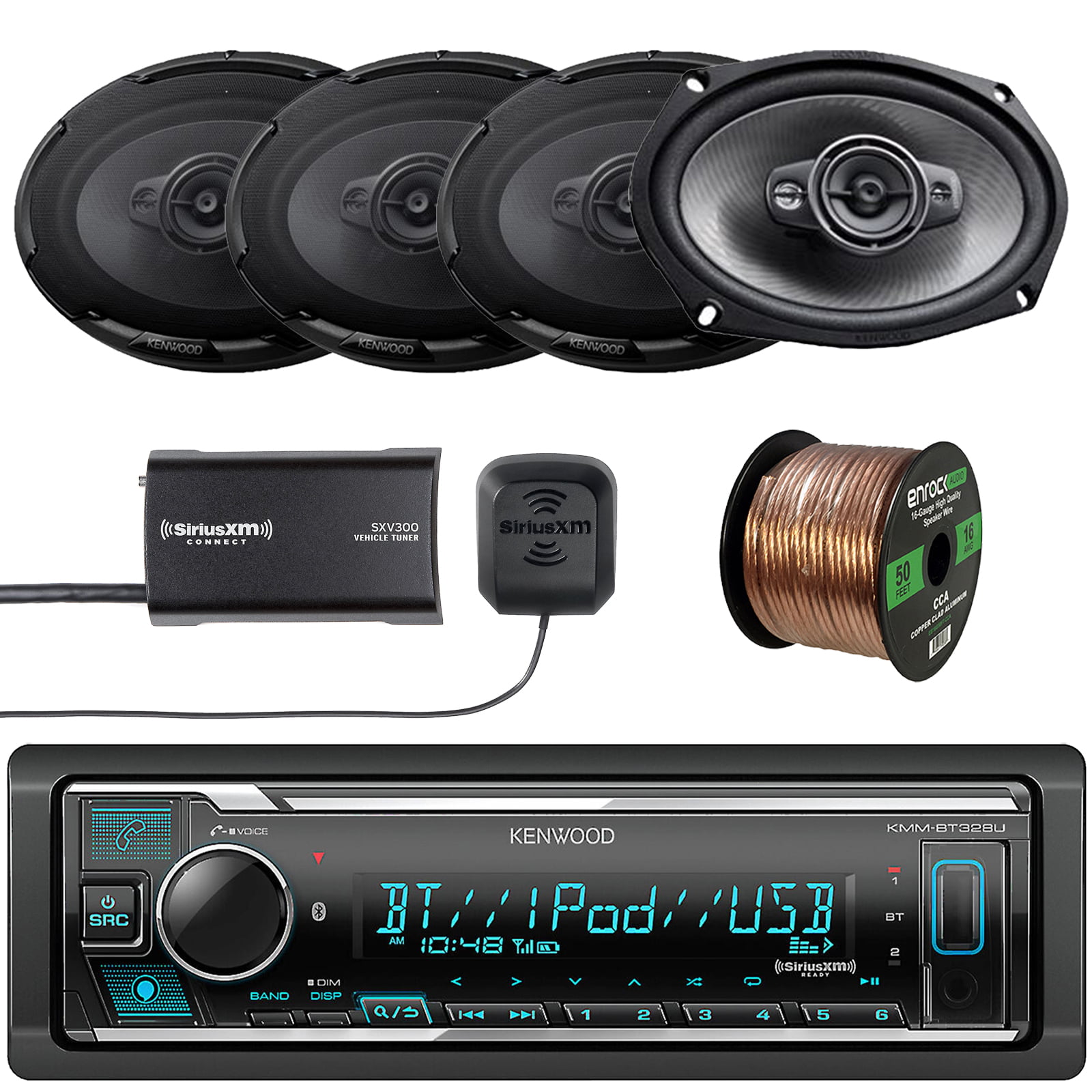 Kenwood Single DIN Bluetooth SiriusXM Ready Digital Media Car Stereo