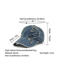 thumbnail image 6 of MEICHEN Distressed Baseball Cap for Men Trendy Solid Comfortable Dad Hat Men's Trucker Hat, 6 of 6