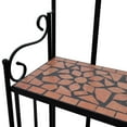 thumbnail image 3 of Charmma Plant Stand Display Terracotta Color Mosaic Pattern, 3 of 5