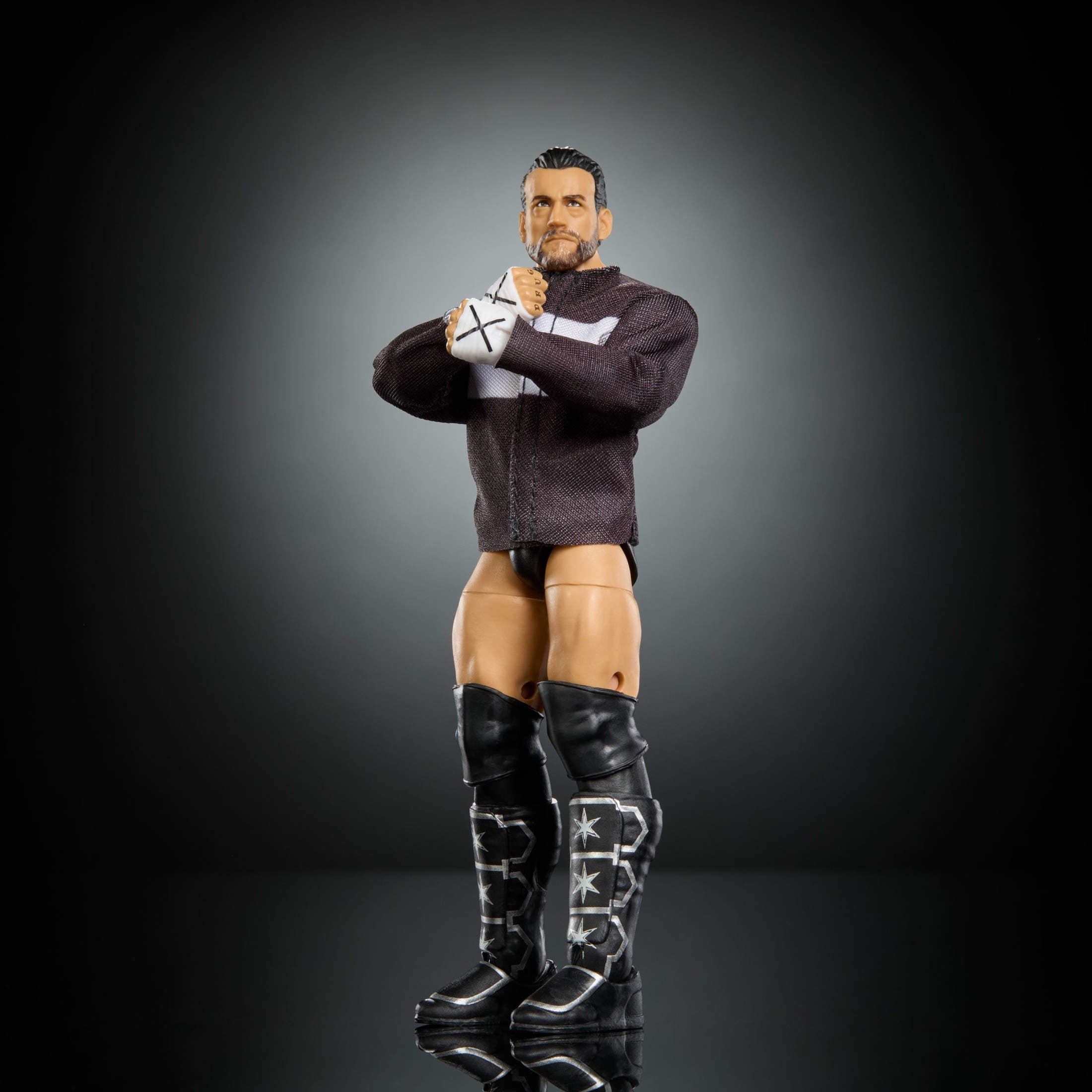WWE Elite CM Punk Action Figure, Series #124 Set, 6-inch Collectible with Articulation & Accessories
