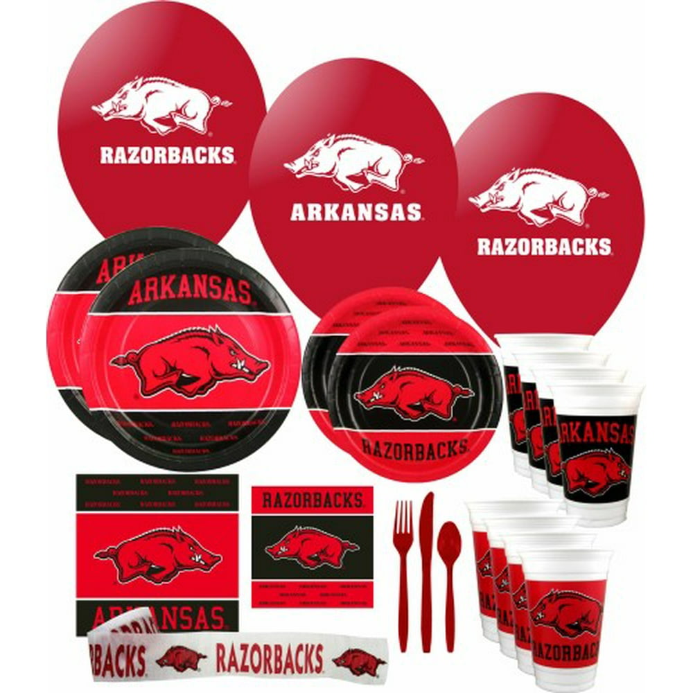 Arkansas Razorbacks Party Supplies Pack 3