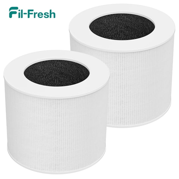 Fil fresh 2-Pack Core Mini Replacement Filter for Levoit Core Mini-RF Air Purifiers, 3-in-1 True HEPA Core Mini-RF Filter, High-Efficiency Activated Carbon, Replace Core Mini-RF