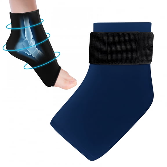 XIRQI Ankle Ice Pack Wrap For Swelling Plantar Fasciitis Foot Pain Relief Ankle Brace Gel Cold Packs For Injuries Reusable