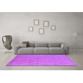 thumbnail image 3 of Ahgly Company Indoor Round Solid Purple Modern Area Rugs, 6' Round, 3 of 4
