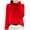Red, variant on Gyexs V Neck Sweaters for Women Turtleneck Long Sleeve Ribbed Knit Shirts Business Casual Work Blouses Fall Winter Outfits, Khaki, Size L