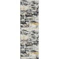 thumbnail image 3 of 2x8 Modern Yellow Runner Rugs for Hallway | Indoor Entry, Entryway, Walkway or Kitchen Rug 2'3'' x 7'3'', 3 of 8