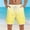 Yellow, variant on Men's Board Shorts Beach Shorts Quick Dry 4-Way Stretch Swim Short with Pockets Size 2XL Yellow