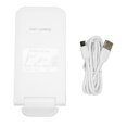 thumbnail image 1 of Soporte de carga inalámbrica 15W Carga rápida Diseño plegable Cargador de teléfono inalámbrico vertical u horizontal Blanco, 1 of 8