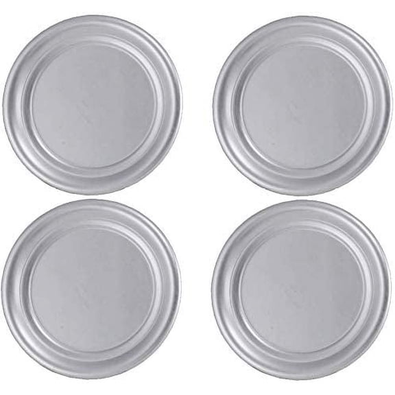 Set of 4 Silver 7 Inch Round Pizza Pans