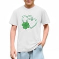 thumbnail image 6 of Posijego Kids St Patrick's Day Shirts Toddler Boys Girls Cotton Short Sleeve Clover Graphic T-Shirts Summer Tops, 6 of 9