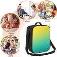 thumbnail image 5 of Naloa Teal To Yellow Gradient Lunch box Lunch bag for men women Large capacity Lunchbox Insulated Lunch bag Lunch box cooler, 5 of 7