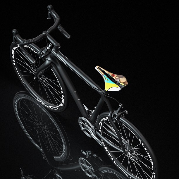 ENLEE Cojín de asiento de bicicleta de ciclismo cómodo Cojín de patrón de bicicleta transpirable Tmvgtek Para estrenar