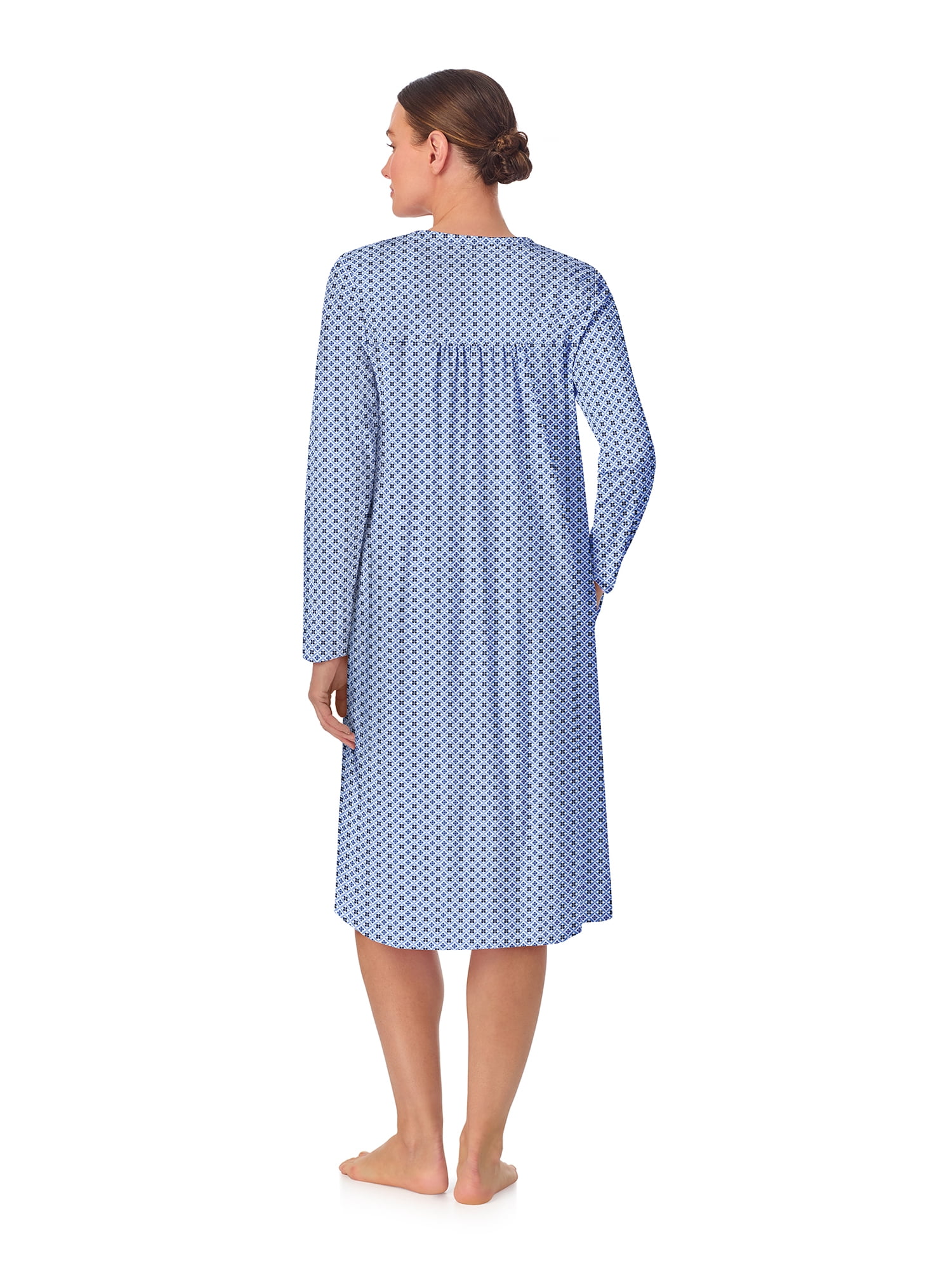 Aria Women’s 100% Cotton Long Sleeve Ballet Nightgown, Sizes XS-5X