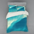 thumbnail image 2 of Ambesonne Modern Bedding Set 3 Pcs, Art Cloud Wave, Twin XL, Blue and White, 2 of 3