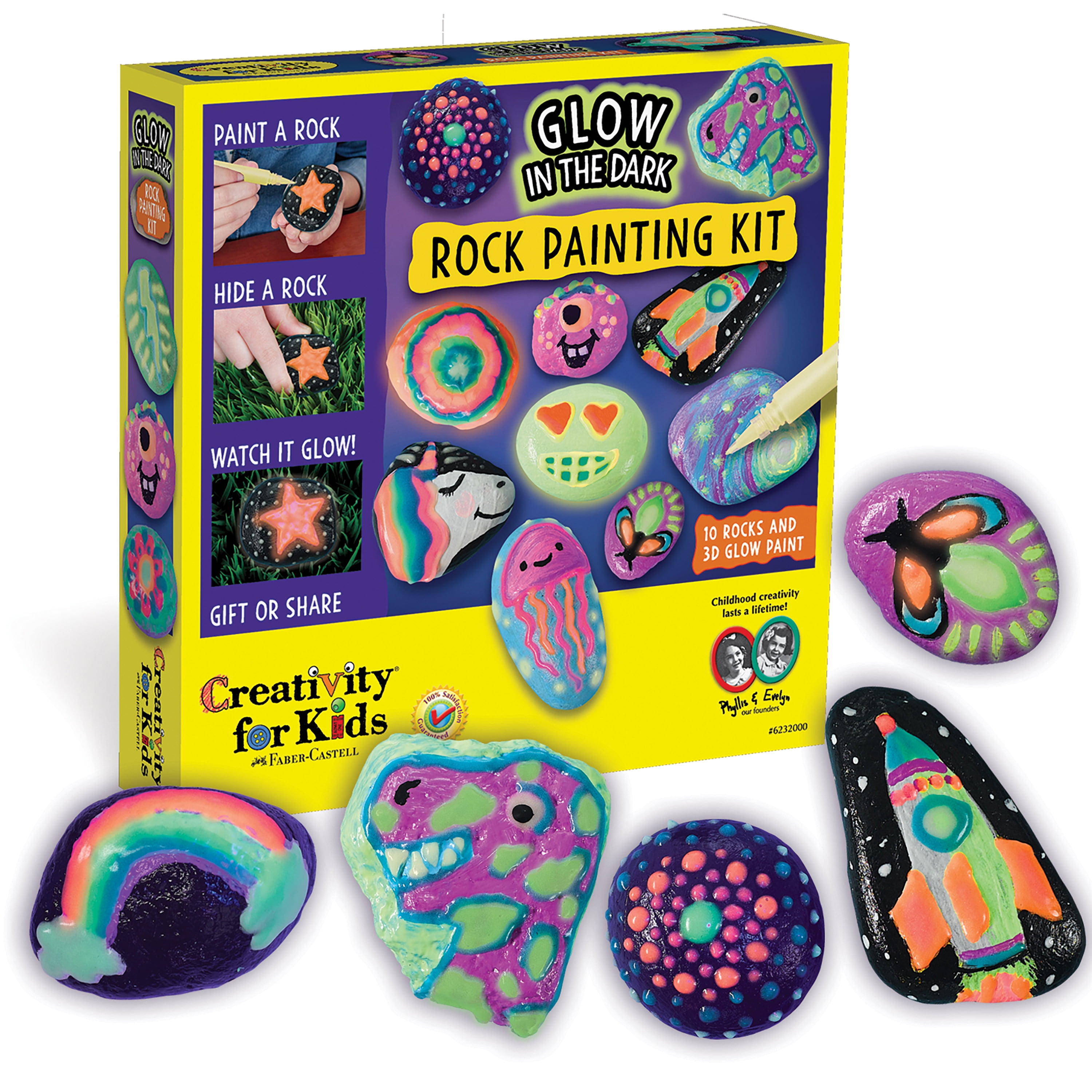 Creativity for Kids Hide & Seek Rock Painting Kit Arts & Crafts For Kids Inc 