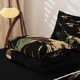 thumbnail image 5 of Erosebridal Camo Print Dog Zipper Full Size Comforter Sets with Fitted Sheet and 2 Pillowcases,Flying Mallard Silhouette Zipper Bedding Set For Boys,Black Reversible,4 Pieces, 5 of 7