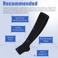 thumbnail image 2 of 2 Pairs Open Toe Zipper Medical Sport Copper Compression Socks With Anti-slip Silicone for Women & Men Circulation 15-20 mmHg is Best Support for Athletic Running Cycling, Nursing, Travel, 2 of 6