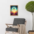 thumbnail image 2 of Growing Love Heart Painting With Rainbow Colour Gradient Artwork Framed Wall Art Print A4, 2 of 4