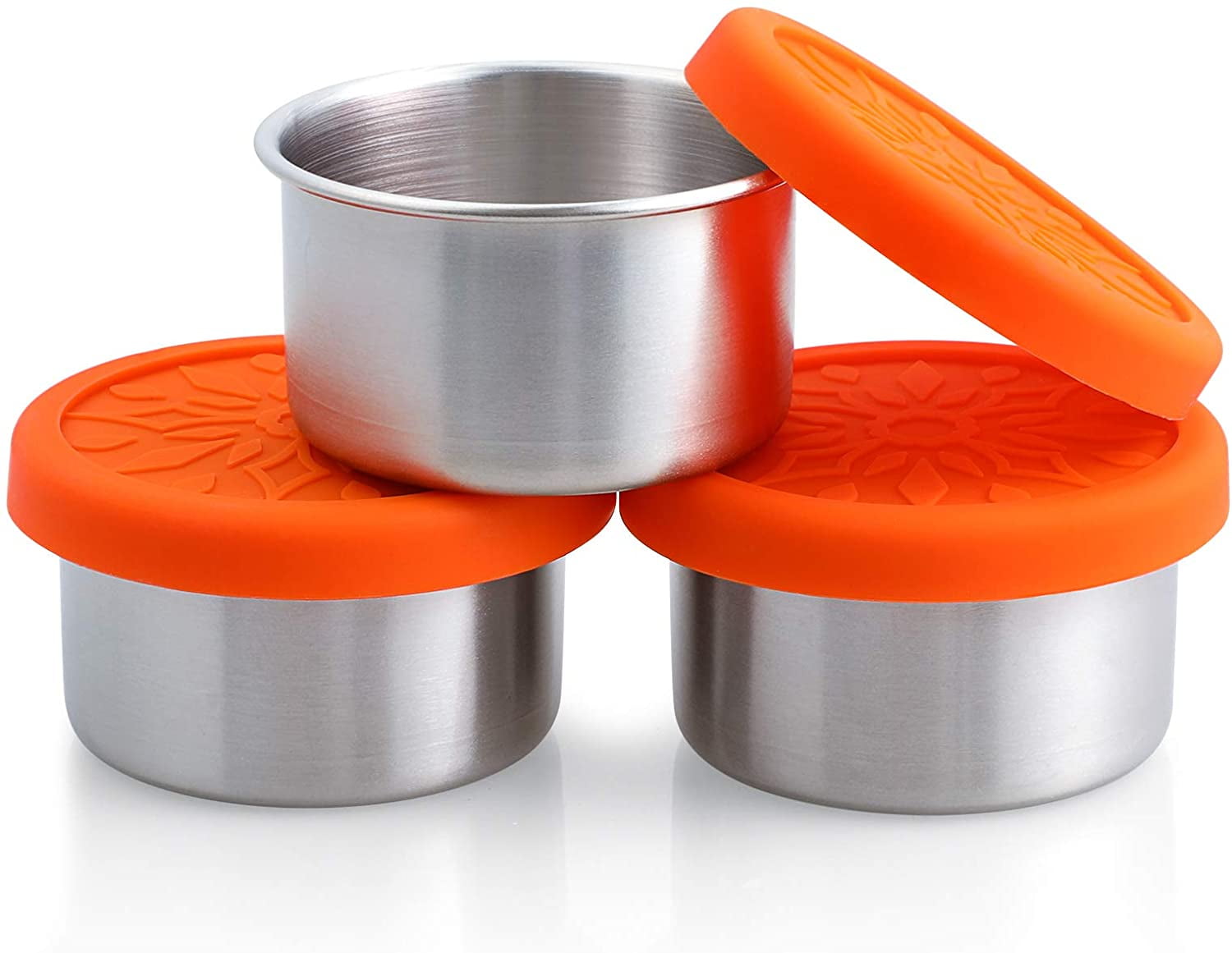 Leakproof Stainless Steel Condiment Container With Lids - Temu