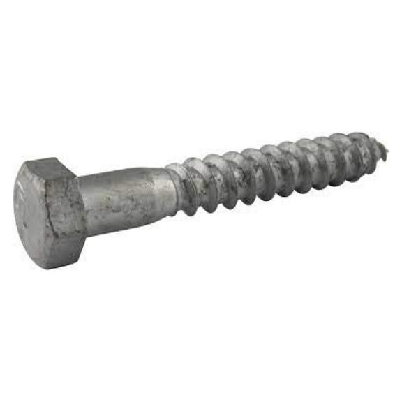1/2" x 4" Hot Dipped Galvanized Lag Screws, Grade A, Quantity 25- by DyGTyX,