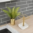thumbnail image 5 of ABPETE Toothbrush Holder Stainless Steel Bathroom Toothbrush Storage Organizer Toothpaste Holder Stand Rack for Bathroom Vanity, Countertops (Gold), 5 of 9