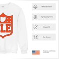 thumbnail image 6 of Cleveland Shield Crewneck Sweatshirt Game Night Fantasy Football Fan Lake Erie, 6 of 7