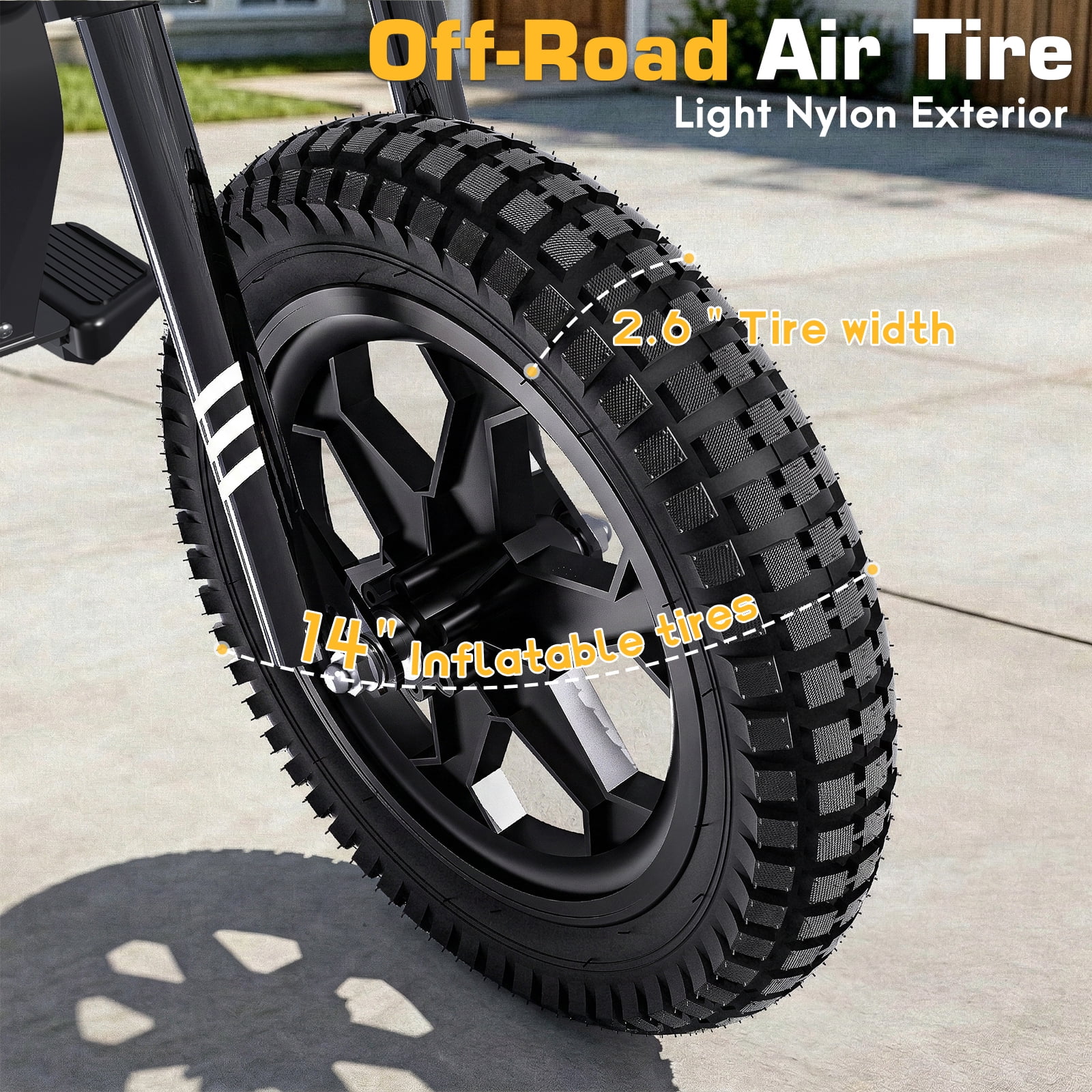 East doll 36V Electric Dirt Bike for Kids, 200W Peak Brushless Motor, Up to 13 MPH & 13 Miles Range, 14" Pneumatic Tires, Twist Throttle, Kids Electric Dirt Bike Ages 6-12, Max Load 143 Lbs, Black