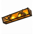thumbnail image 5 of Meyda Lighting 24'W Gecko Vanity Light, Timeless Bronze/Amber Mica - 14333, 5 of 7