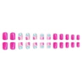 thumbnail image 3 of SZBAOAN Short Press on Nails,24PCs Fake Nails with Daisy Flower Designs,Glossy Glue on Nails Spring Summer False Nails.Glossy Colorful Artificial False Nails Stick on Nails for Women, 3 of 4