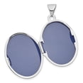 thumbnail image 4 of Lockets 14k White Gold Heart and Scroll Border 21mm Oval Locket, 4 of 5