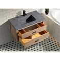 thumbnail image 5 of Ari Kitchen & Bath Kane 36" Floating Solid Wood Bathroom Vanity in Weathered Fir, 5 of 11