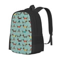 thumbnail image 1 of Disketp Dachshund Dog Puppy Mochila Minimalista de Gran Capacidad, Mochila de Viaje para Escuela, Trabajo o Uso Diario, 1 of 6