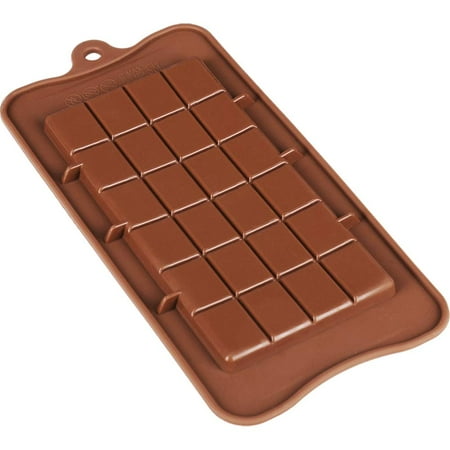 

Clazkit - YH-614 Silicone Bar Chocolate Mould Break Apart Choc Block Mould (size : 19*16*2cm) Chocolate colour