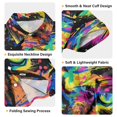 thumbnail image 3 of Dailycode Small Short Sleeve Button Down Shirts Colorful Tiger Eyes Casual Shirt 3-10 Years, 3 of 9